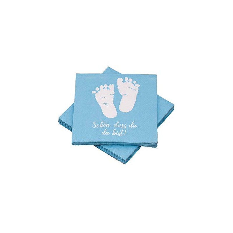 20 Napkins Baby Feet 'Schön, dass du da bist!' 33