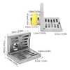 Pomya Corner Floor Drain, L Shaped, Stainless Steel, Silver, Rustproof,