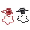 100pcs Binder Clips Black Red Cute Cartoon Flower Shape Metal