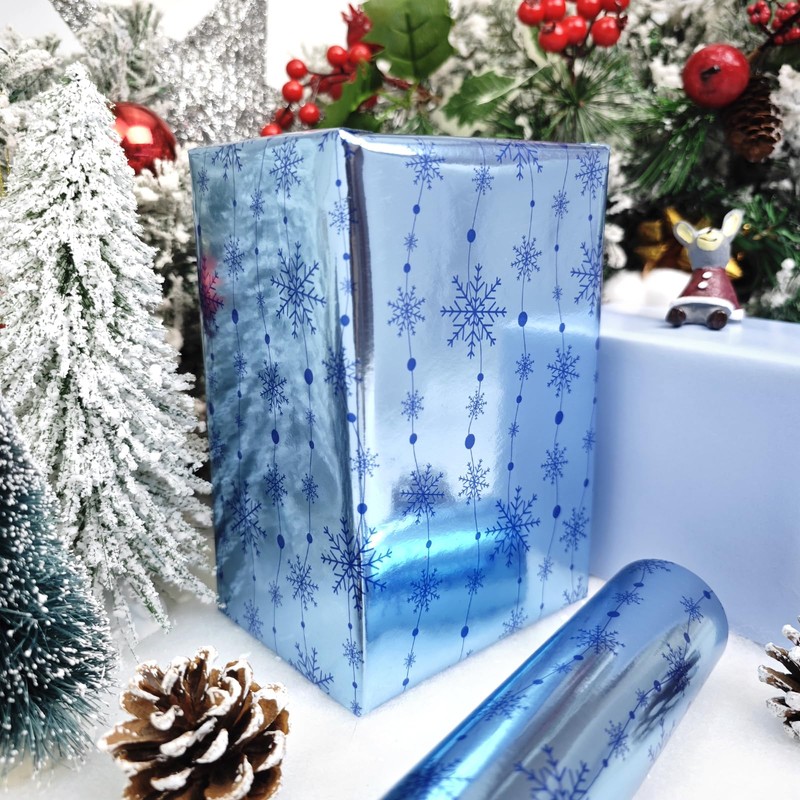 LDGOOAEL Mini Short Small Wrapping Paper Roll - Reversible Design