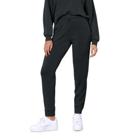 ODODOS Women's Modal Soft Jogger Pants with Pockets Adjustable Shockcord High Waist Sweatpants Casual Lounge Pants, Black, Large