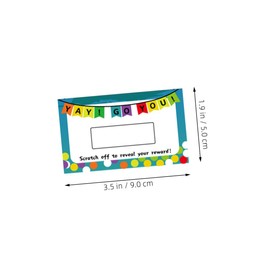 DOITOOL 50sheets DIY Scratch Off Cards for Party Surprises Create Your Own Unique Note Cards for Birthday and Classroom Activities Fun Interactive Event Prizes