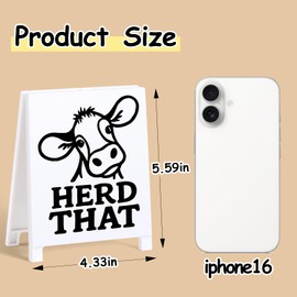 Funny Office Decor Coworker Gifts Satirical Desk Decor Funny Desk Signs Team Gag Gifts for Employees Boss Sarcastic Office Table Decorations Supplies Herd That Happy Birthday Gift White Elephant Gift