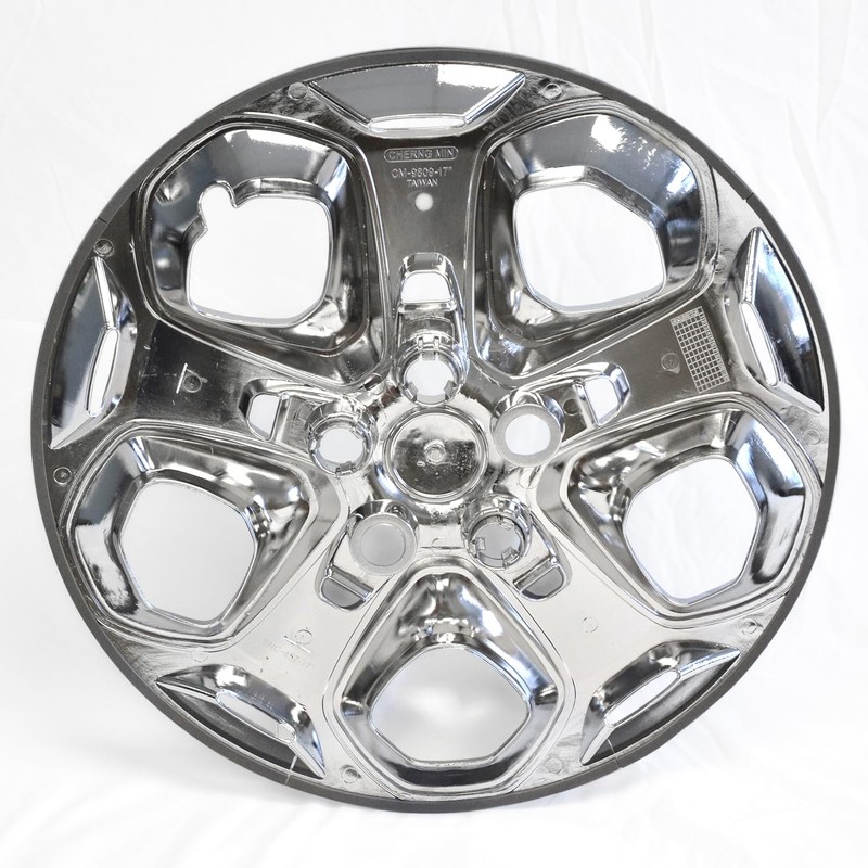 Brighter Design Set of 4 17" Push-on Chrome Hubcaps for