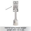 BRINKS Commercial - 4" Kick-Down Door Stop, Satin Chrome Finish