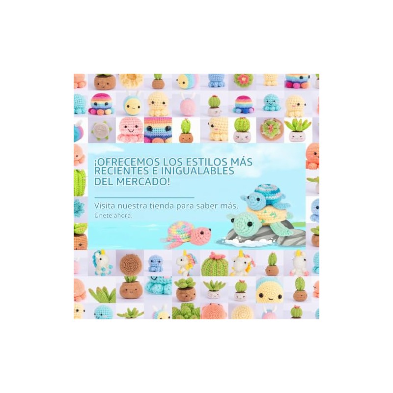 Crochetta - Kit de ganchillo para principiantes, kit de ganchillo