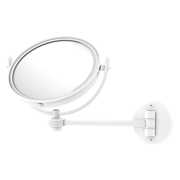 Allied Brass WM-5G/4X-PNK 8 Inch Wall Mounted Make-Up Mirror 4X