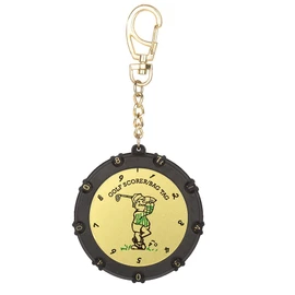 Golf Score Counter Golf Stroke Counter with Numbers Clip Easy to Install 18 Hole Design Keychain Accessory