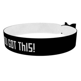 You Got This - Stoffarmband mit Motiv für Motivation - Wasserfestes Satinarmband - Inspirierendes Motivationsarmband - Geschenk für gute Laune und Selbstvertrauen - Handgemachtes Achtsamkeitsarmband