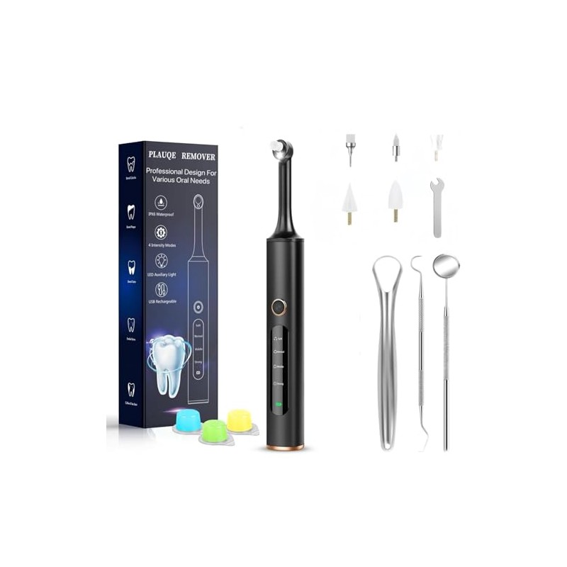 Pulidor de dientes, kit de blanqueamiento dental con 12 accesorios,