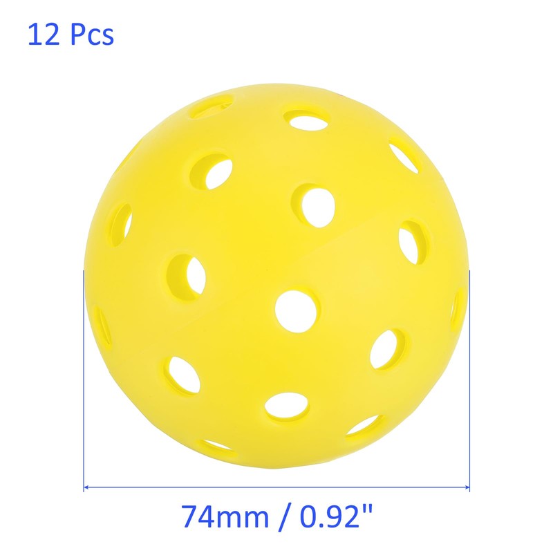 M METERXITY 12pcs Outdoor Pickleballs USA Pickleballs Approved 40 Hole