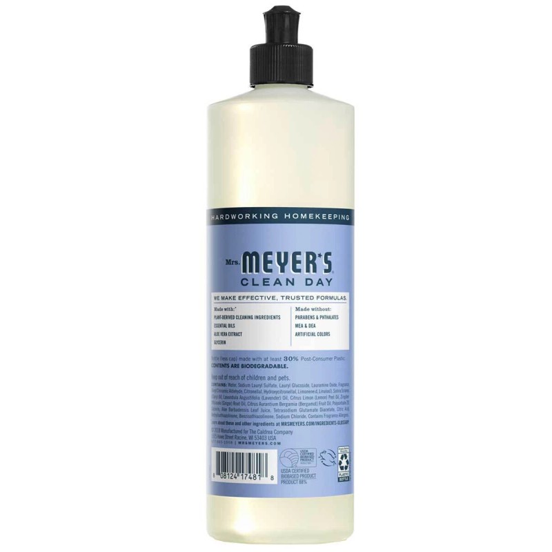 Mrs Meyers Clean Day Dish Soap Bluebell Scent - 16