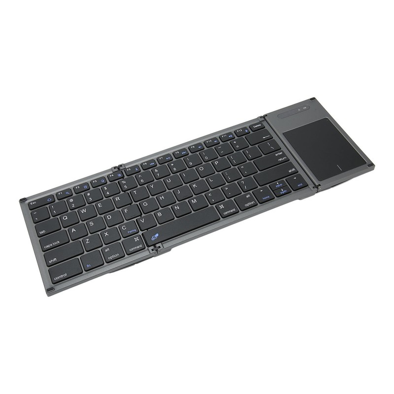 Portable Bluetooth Keyboard Foldable Multi Device Travel Keyboard with Touchpad