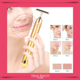 Energy Beauty Bar 24K Beauty Energy Gold Bar Face Roller Massager Vibration Anti-Aging Wrinkle