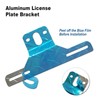FBJTDQ Trailer License Plate Bracket Frames - 2 Packs Aluminum
