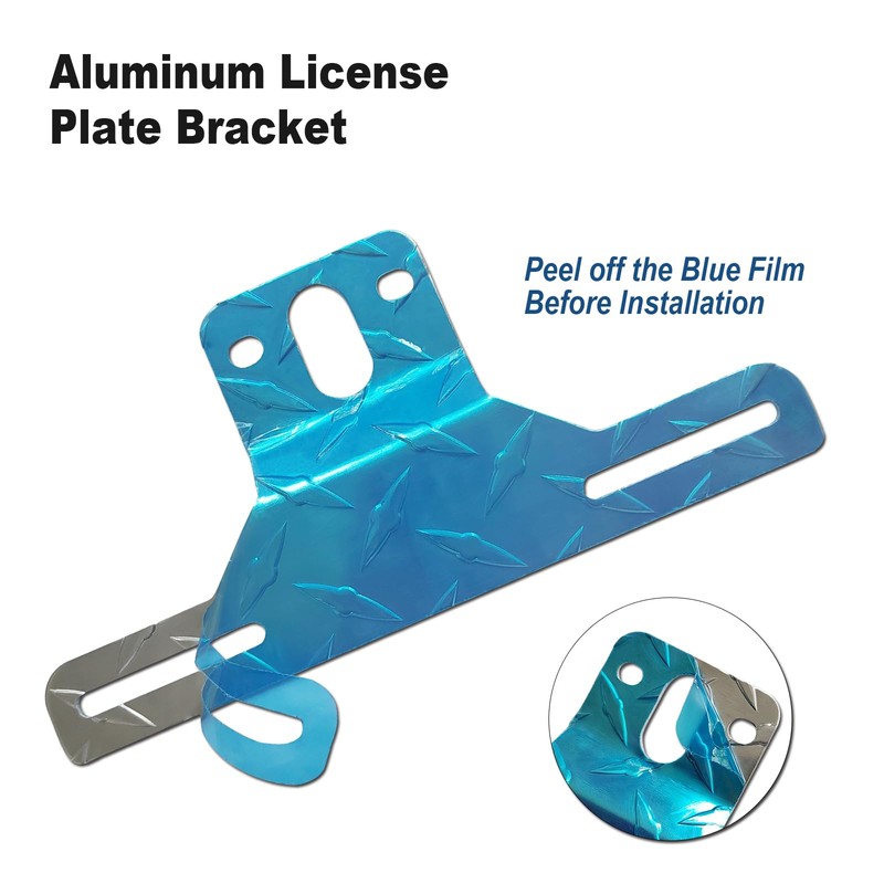 FBJTDQ Trailer License Plate Bracket Frames - 2 Packs Aluminum