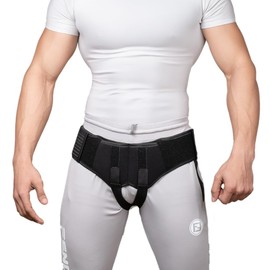 Wonder Care-Inguinal Hernia Support Truss brace for Double Inguinal or Sports Hernia with Two Removable Compression Pads & Adjustable Groin Straps Surgery & injury Recovery belt-XX-Large