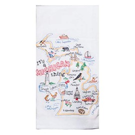 Kay Dee Designs ST Thing Michigan EMB F/S Dish Towel, 17.5 x 28, Various