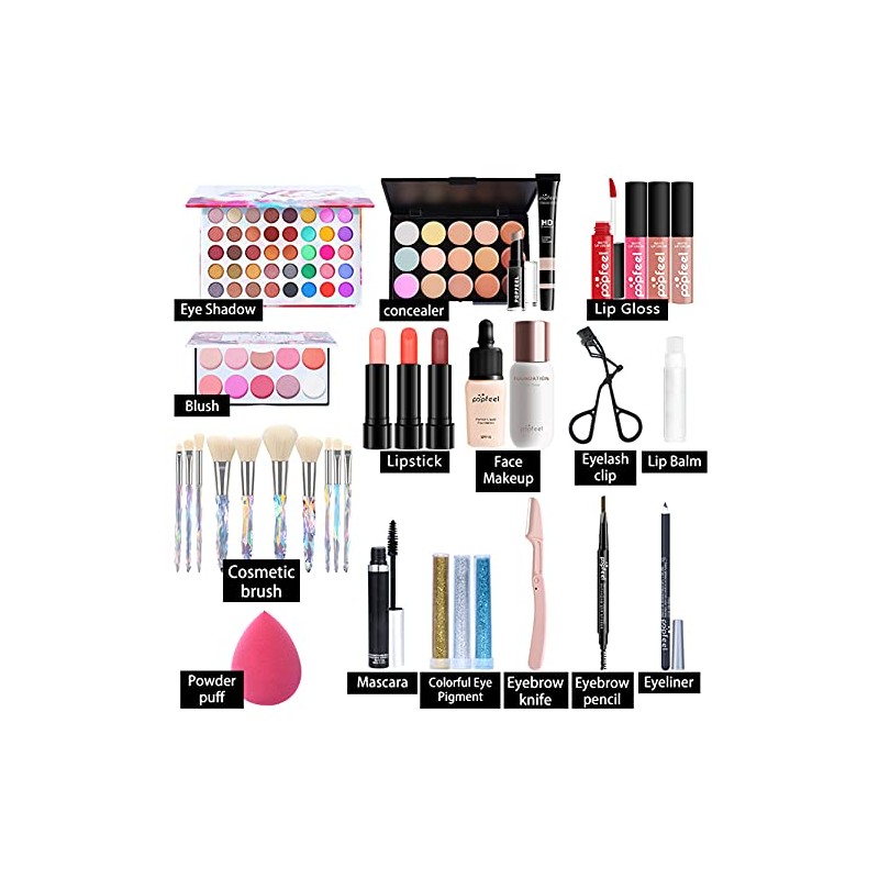 Pure Vie Set De Maquillaje Navideño Todo En Uno Paquete