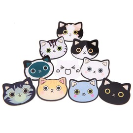 10 Pcs Cartoon Cat With Different Expressions Badges Acrylic Brooch Pin for Girls Kids Clothes Bags Backpacks Hat Jacket Decoration Gift