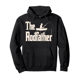 Funny Fishing Dad Graphic The Rodfather Pullover Hoodie