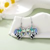 KNTTZZI Panda Sterling Silver Dangle Earrings - Abalone Shell Panda