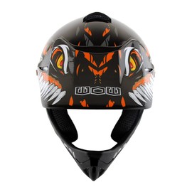 WOW Youth Kids Motocross BMX MX ATV Dirt Bike Helmet Dragon Orange