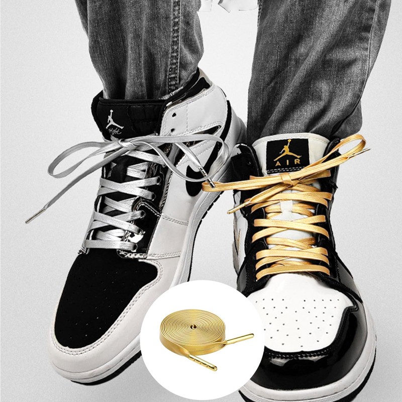 [YaoooosF] Shoelaces, Flat Laces, Leather Shoelaces for Sneakers, Athletic, 47.2