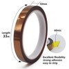 BOMEI PACK Polyimide High Temperature Resistant Tape, Heat Resistant Tape