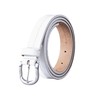 Kendal Leather Belt (White, XX-Large)