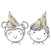 Folat 68329 Cappelli Carta Zoo Party - 6 pezzi