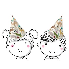 Folat 68329 Cappelli Carta Zoo Party - 6 pezzi
