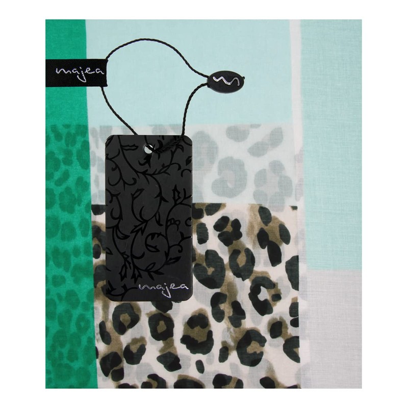 Majea Women's Loop Scarf, Various Colours, Fashionable - Green 14,