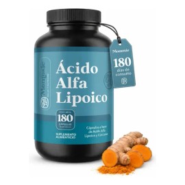 Acido Alfa Lipóico (ALA) 180 Cápsulas  600mg Por Cápsula  Momosie Antioxidantes - Alpha Lipoic Acid  Potenciado Con Cúrcuma (curcumina)               