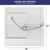 EASY-EXS Access Panels Spring-Fit 14"x14" (External 16"x16") Square (SAP1414) for