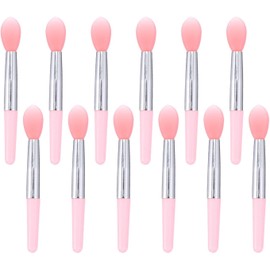 Pincel de Labios de Silicona Rosa BEBEMOKO (12 Piezas) - Aplicación Perfecta y Portátil