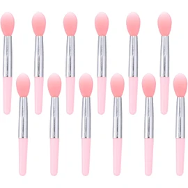 Pincel de Labios de Silicona Rosa BEBEMOKO (12 Piezas) - Aplicación Perfecta y Portátil