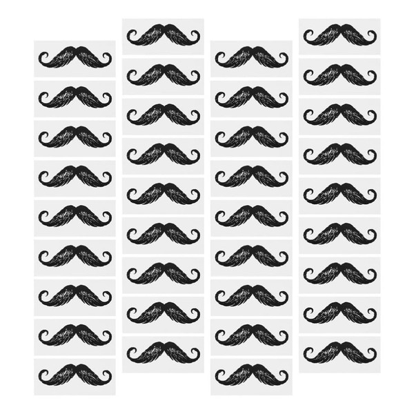Beavorty 50pcs Nose Wax Mustache Stickers Beard Nose Eyebrow Facial Hair Removal Stickers Waxing Mustache Protectors Mustache Guard Sticker for Men