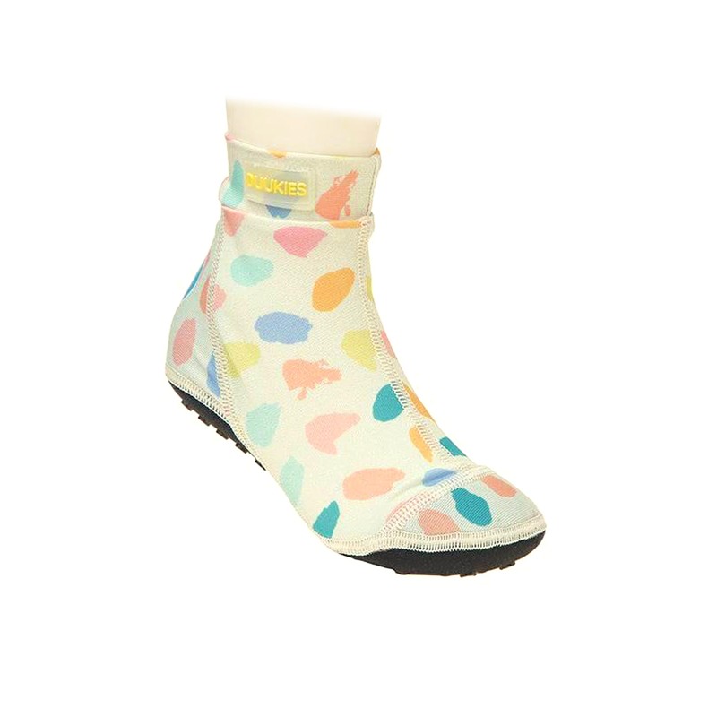 Duukies Girls' UV Beach Socks Paint Yellow Orange Multicoloured -