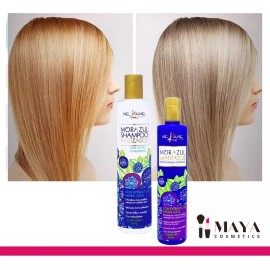 Nekane  Shampoo Mora Azul 24 Pz Matizador Rubios Canas 300ml Nekane