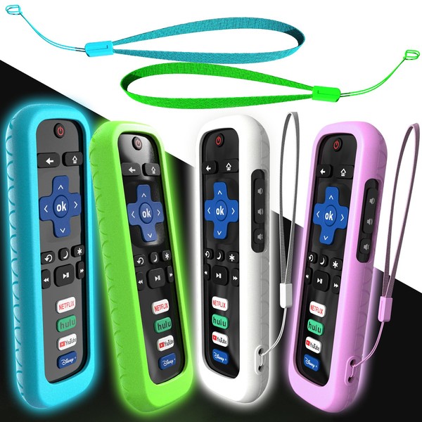4Pack Cover for Roku Stick Remote, Case Compatible with Hisense
