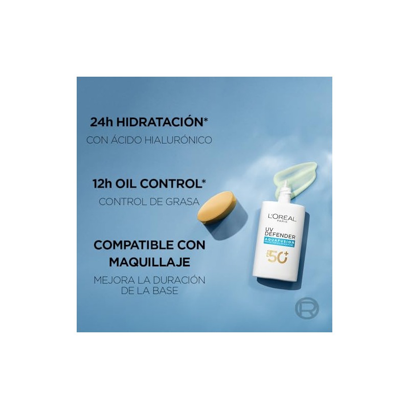 LOréal Paris UV Defender Aquafusion Protector Solar Diario FPS50, Protector