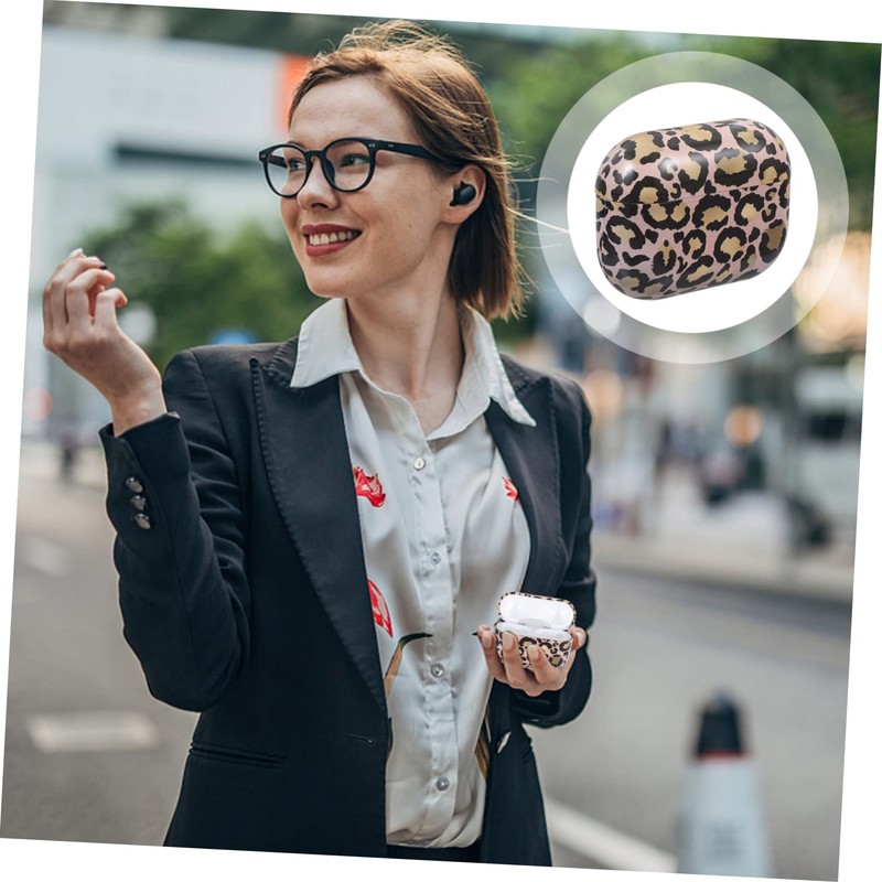 Gatuida Leopard Pattern Protective Earbuds Case Cover for Scratch and