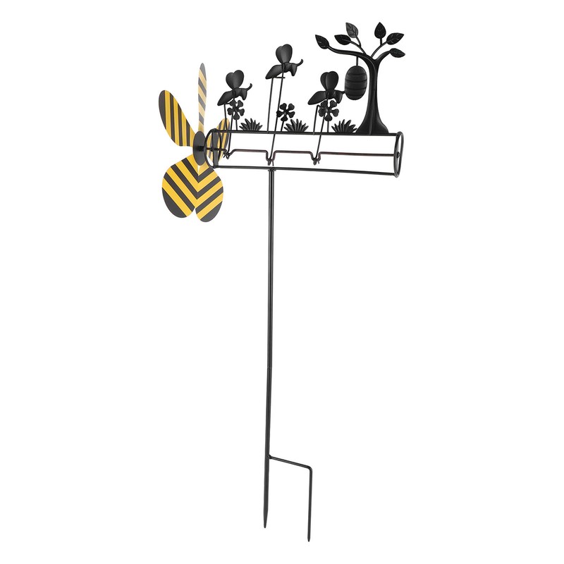 Three Little Bees Windmill Lovely Decorative Metal Bees Windmill for