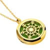 3Pcs Snowflake Aromatherapy Essential Oil Diffuser Pendant Stainless Steel Necklace