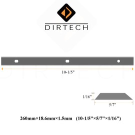 10-1/5-Inch HSS Planer Blades Cutters for SIP 01338, Elektra Beckum HC260C 260K, Record Power PT260, Metabo HC260C 260K Thickness Planer, Double Edges, 4 Pcs