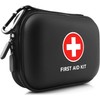 Mini First Aid Kit, 100 Pieces Water-Resistant Hard Shell Small