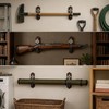 Wooden Tool Holder for Wall, Vertical Long Instrument Hangers Wall