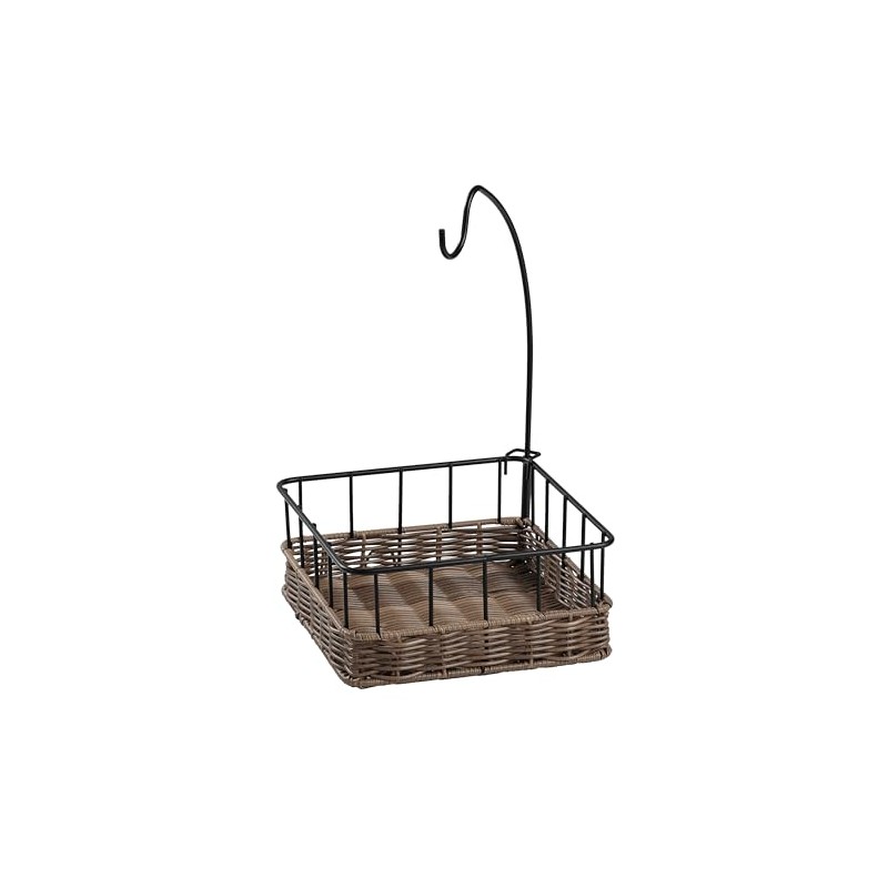 Pearl Metal Basket Fruit Basket Storage, Rattan Basket, Square Shape,