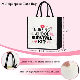 Nurse Gifts Tote Bag Nurse Teacher Appreciation Gifts Nurse Appreciation Gifts for RN Nurses Practitioner, Nursing Graduation Gifts Thank You Gifts, Nurses Gifts for Coworkers Colleague /Bag 12